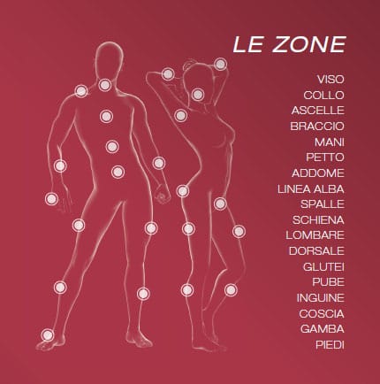 depilis epilazione laser diodo zone